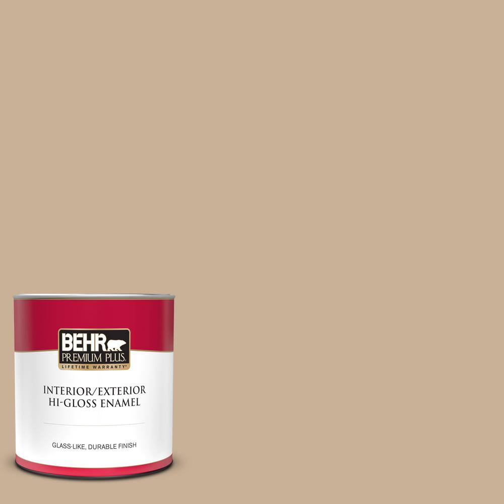 BEHR PREMIUM PLUS 1 qt. MQ246 Basswood HiGloss Enamel Interior