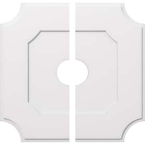 1 in. P X 22-3/4 in. C X 38 in. OD X 7 in. ID Locke Architectural Grade PVC Contemporary Ceiling Medallion, Two Piece