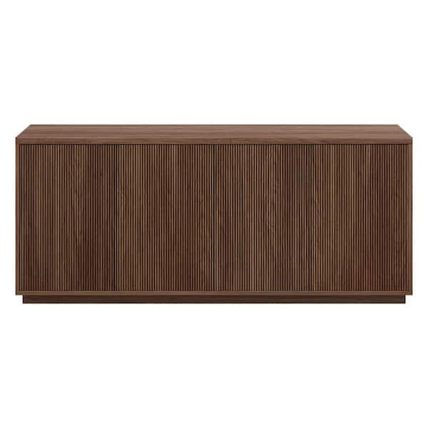 Meyer&Cross Alston Satin Walnut MDF 68 in. Buffet Table BF2413
