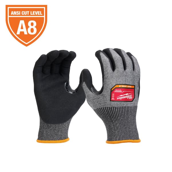 Milwaukee X-Large High Dexterity Cut 8 Resistant Nitrile Dipped Work Gloves