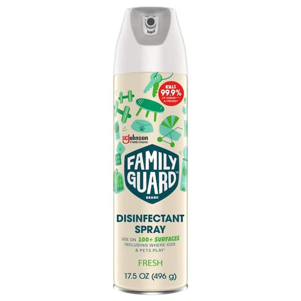 FAMILYGUARD 17.5 oz. Fresh Disinfectant Spray All Purpose Cleaner (8-Pack)