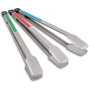 Baron Stainless Steel Color Coded Cooking Accessory Tong 3-Pieces