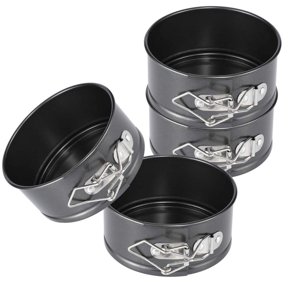 4 in. Mini Springform Pan Set, 4-Piece Small Nonstick Cheesecake Pan for Mini Cheesecakes, Pizzas and Quiches price history on PriceWatchPro