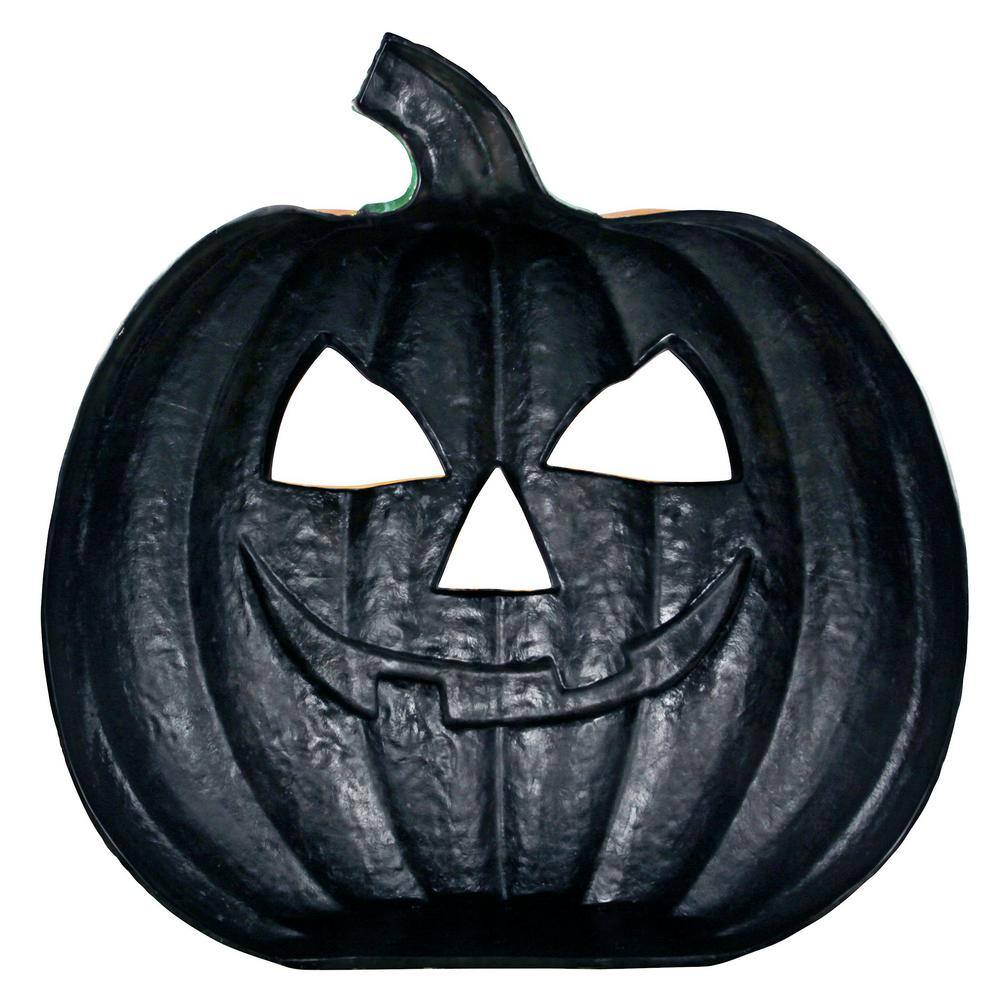 Large Orange Resin Halloween Pumpkin Patch Statue