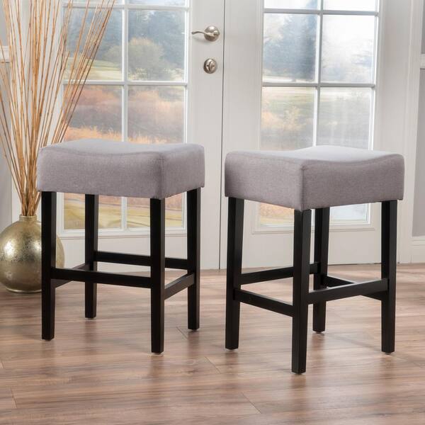 backless fabric bar stools