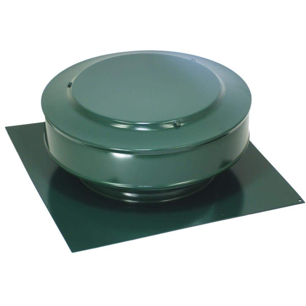 UPC 843951008738 product image for 50 sq. in. NFA Aluminum Round Back Static Roof Vent in Green | upcitemdb.com