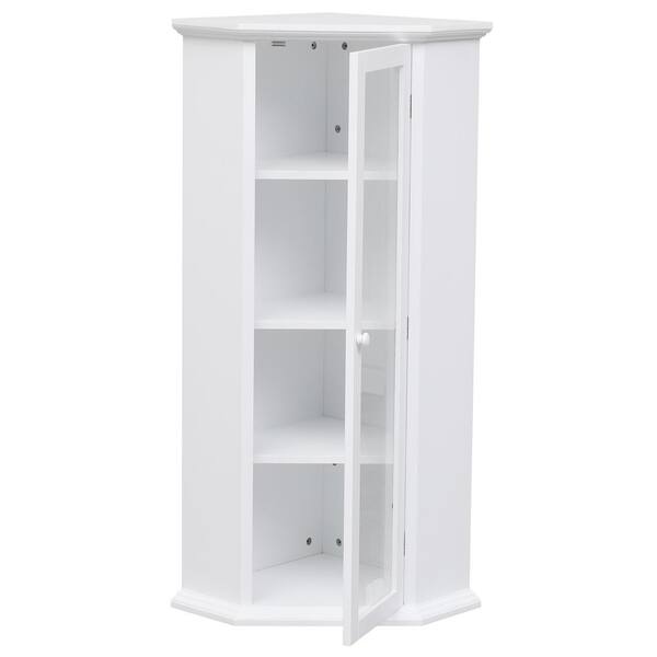 OUKANING 5-Tier Stackable Storage Cabinet with Lock Removable