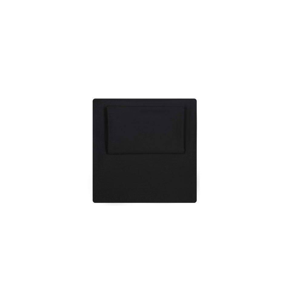 Black Queen Brushed Microfiber Polyester 4-Piece Sheet Set