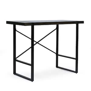 Titeca 48 in. H Brown and Black Mango Wood Writing Desk with Counter Height