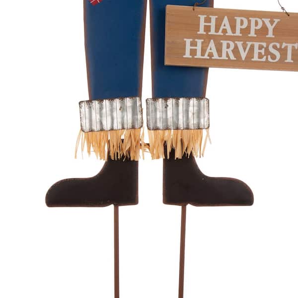 Sparkly Scarecrow Welcome Stake 24 Tall, Boy or Girl, Autumn Fall