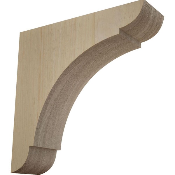 1-3/4 in. x 6 in. x 6 in. Rubberwood Small Olympic Bracket