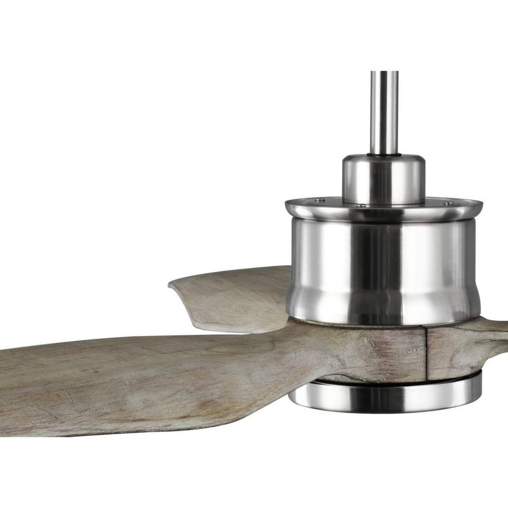 Farris 60" Brushed Nickel Ceiling Fan with LED Light and Remote