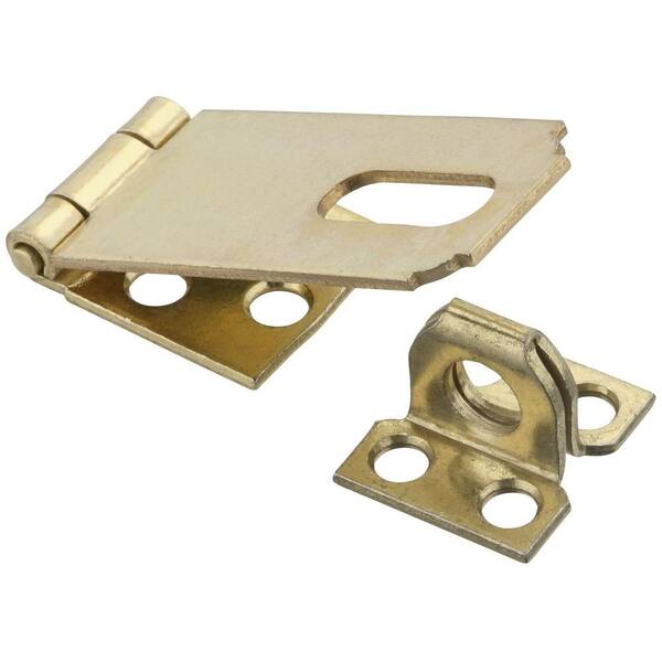 National Hardware 2-1/2 in. Safety Hasp in Brass-DISCONTINUED