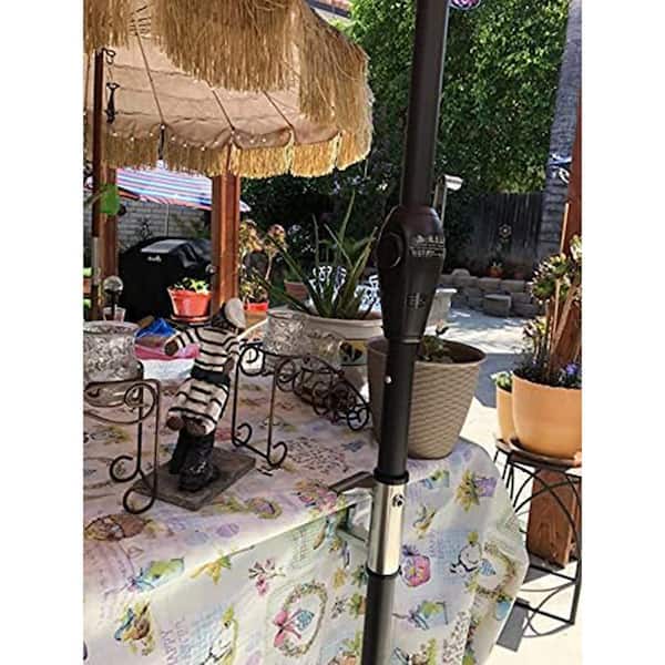 clamp-on patio umbrella for patio table TheLAShop 1 1/2" Clamp on Outdoor Holder D7/8" to D1 1/4" clamp Flag Pole Holder for Fence kayak umbrella Umbrella Clamp, Umbrella Clamp Stand