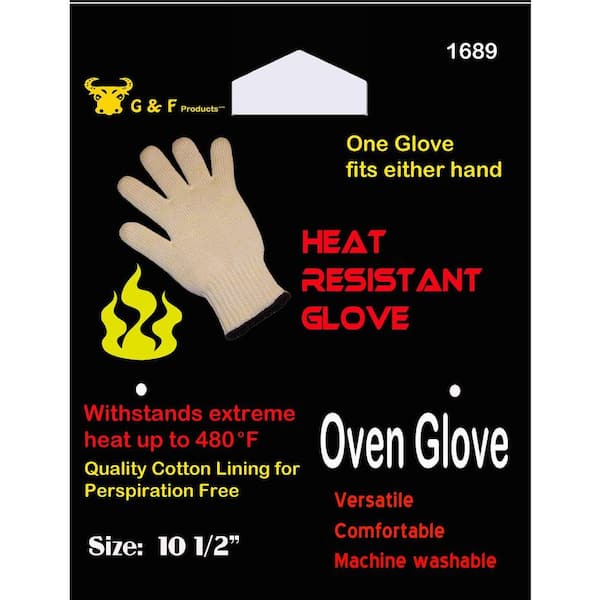 G & F 1689L Heat Resistant Glove Commercial Grade, Large