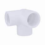 1/2 in. PVC Schedule 40 90-Degree S x S x FPT Side Outlet Elbow Fitting