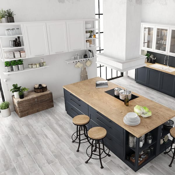 Alaskan Powder 8 in. x 12 in. x 10 mm Matte Porcelain Floor and Wall Tile Sample (0.66 Sq. Ft./Piece)