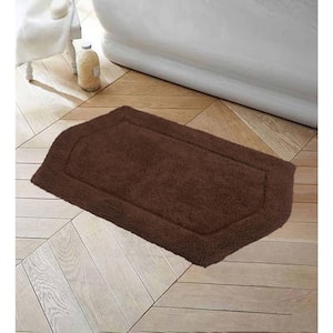Waterford Collection 100% Cotton Tufted Bath Rug, 21 in. x34 in. Rectangle, Chocolate