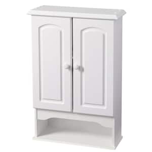 20.8 in. W x 30.5 in. H Bathroom Storage Wall Cabinet in White
