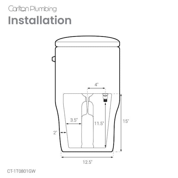 Swiss Madison MacKenzie One-Piece 10 in. Rough-in 1.28 GPF Right