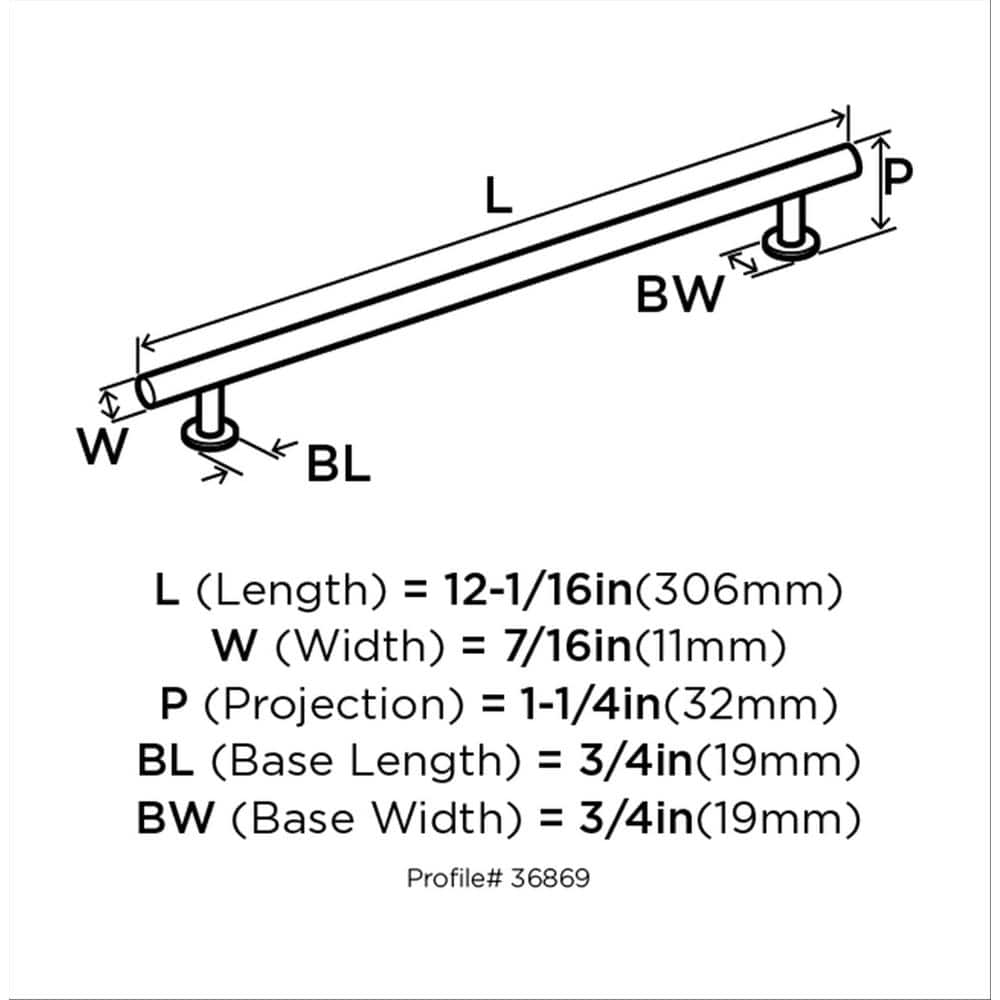 Modern Oil-Rubbed Bronze Bar Cabinet Pull with Mounting Hardware