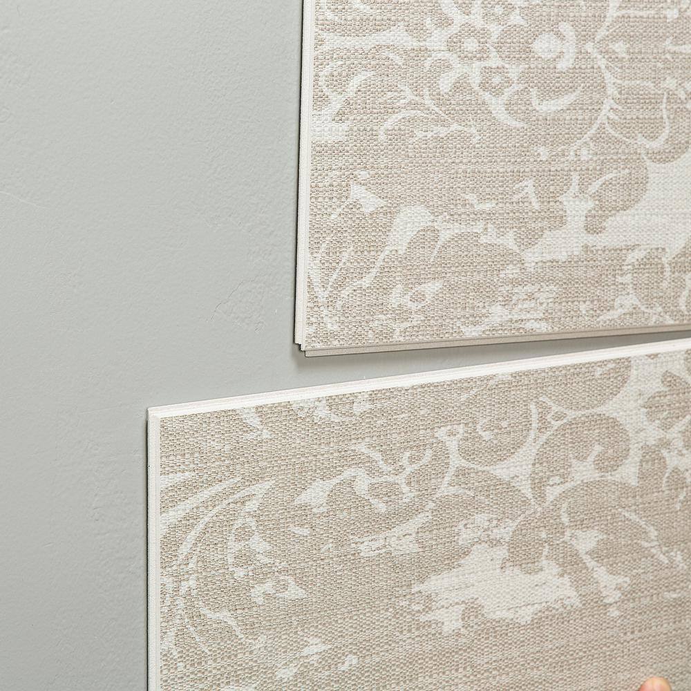 Woven Heather 25.6 in x 14.8 in Vinyl Waterproof Wall Tiles