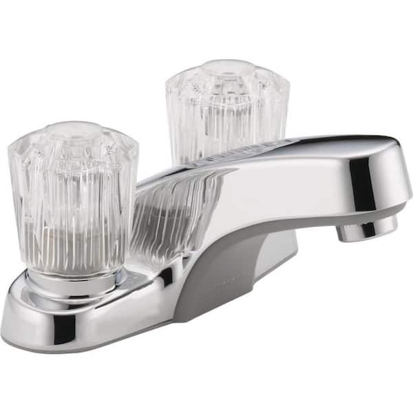 Peerless Core 4 in. Centerset 2-Handle Bathroom Faucet in Chrome