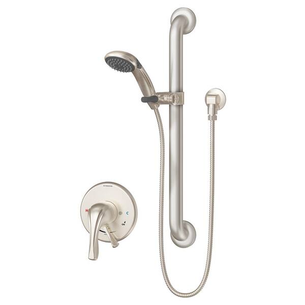 Symmons Origins Temptrol 1-Spray Hand Shower with Stops in Satin Nickel (Valve Included)