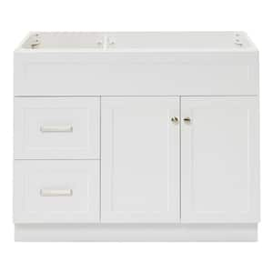 Hamlet 42 in. W x 21.5 in. D x 34.5 in. H Freestanding Bath Vanity Cabinet without Top in White