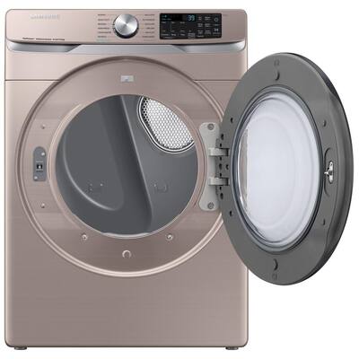 7.5 cu. ft. Stackable Vented Gas Dryer with Steam Sanitize+ in Champagne
