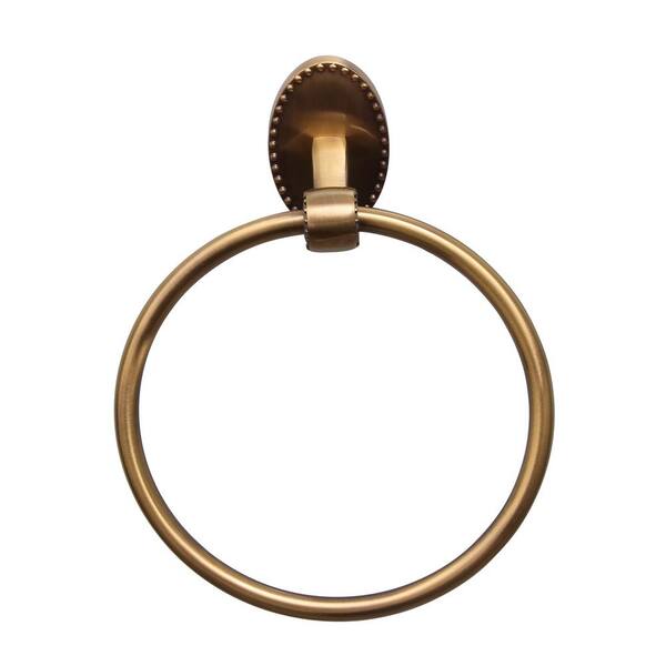 Barclay Products Cordelia Towel Ring in Antique Brass