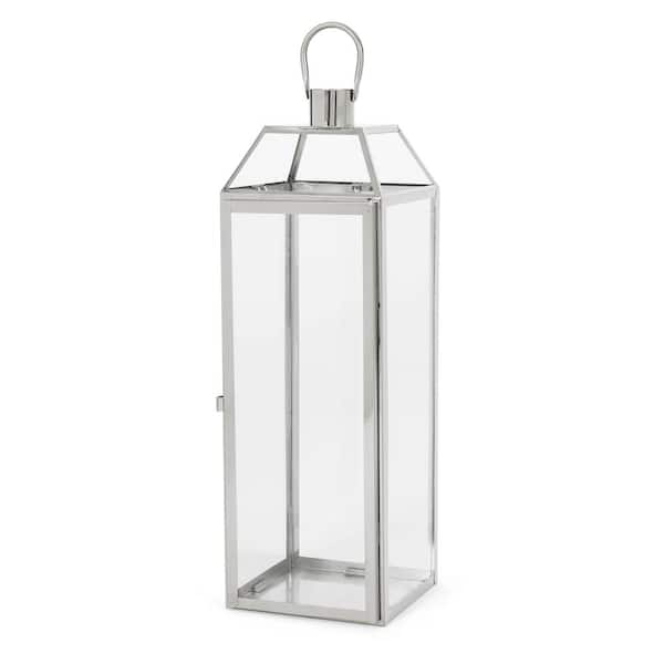 Noble House Doheny 6 in. x 22 in. Silver Stainless Steel Outdoor Patio