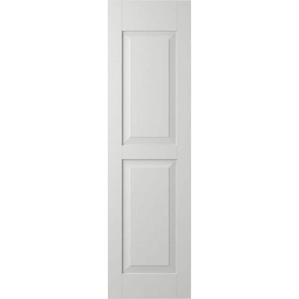 UPC 196595432378 product image for 18 in. W x 50 in. H Americraft 2-Equal Flat Panel Exterior Real Wood Shutters Pa | upcitemdb.com