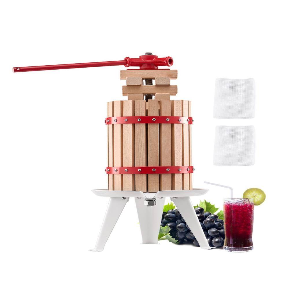 6L Fruit Wine Press, Solid Wood Basket Manual Cider Press with Handle for Apples, Grapes, Honey, Oil price history on PriceWatchPro