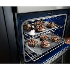 6.7 cu. ft. 5 Burner Element Double Oven Electric Range with Self-Cleaning Convection Oven in Stainless Steel