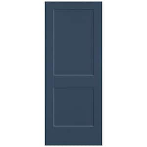 32 in. x 80 in. 2-Panel Logan Single Bore Hollow Core Night Tide Molded Composite Interior Door Slab