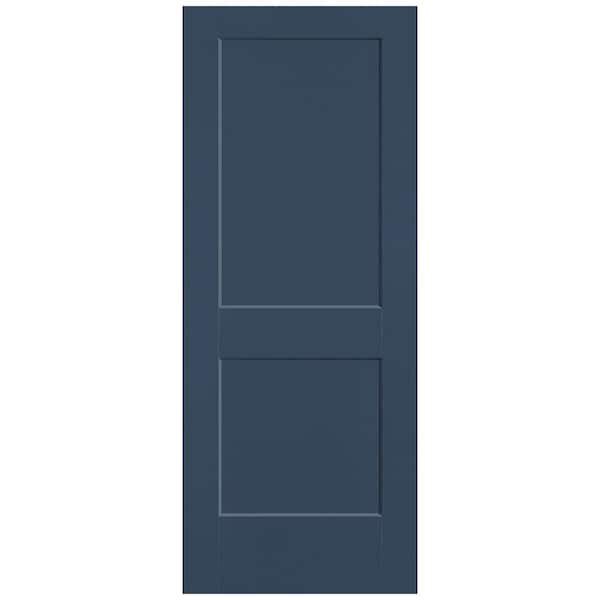 Masonite 32 in. x 80 in. 2-Panel Logan Single Bore Hollow Core Night Tide Molded Composite Interior Door Slab