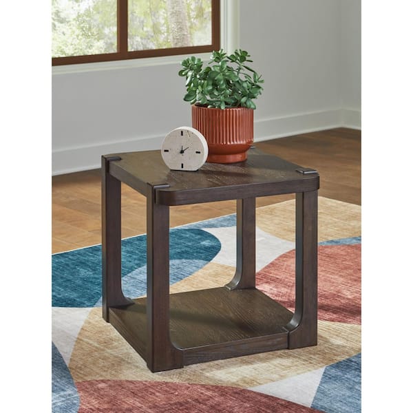 Signature DESIGN BY ASHLEY Breckington 27 in. Brown Rectangle MDF
