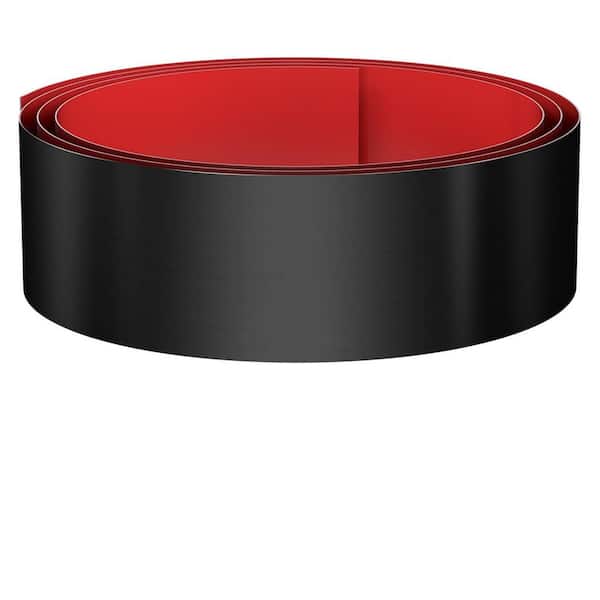 102 in. W x 6 in. D x 0.1 in. H in Black Toe Kick, Baseboard Plate, Self Adhesive Kickplate for Cabinet, Cupboard