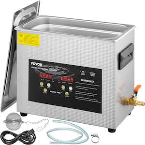 Ultrasonic Cleaner 6L with Heater 180W Professional Digital Ultrasonic Cleaning for Jewelry, Glass Upgraded