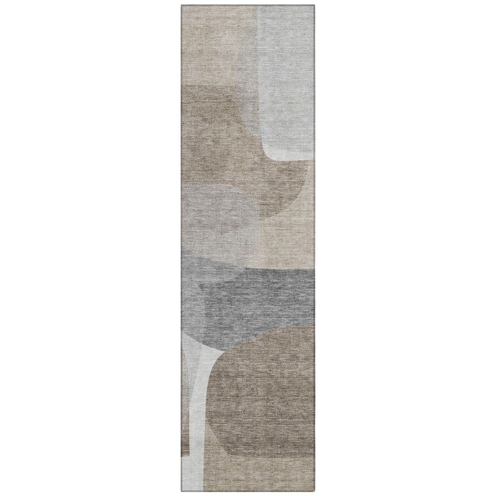 Chantille Machine Washable Indoor/Outdoor Abstract ACN2121 Taupe 2 ft. 3 in. x 7 ft. 6 in. Runner Rug price history on PriceWatchPro