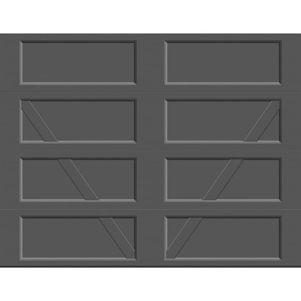 Bridgeport Steel Design V 9 ft. x 7 ft. Insulated 12.9 R-Value Charcoal Garage Door without Windows price history on PriceWatchPro