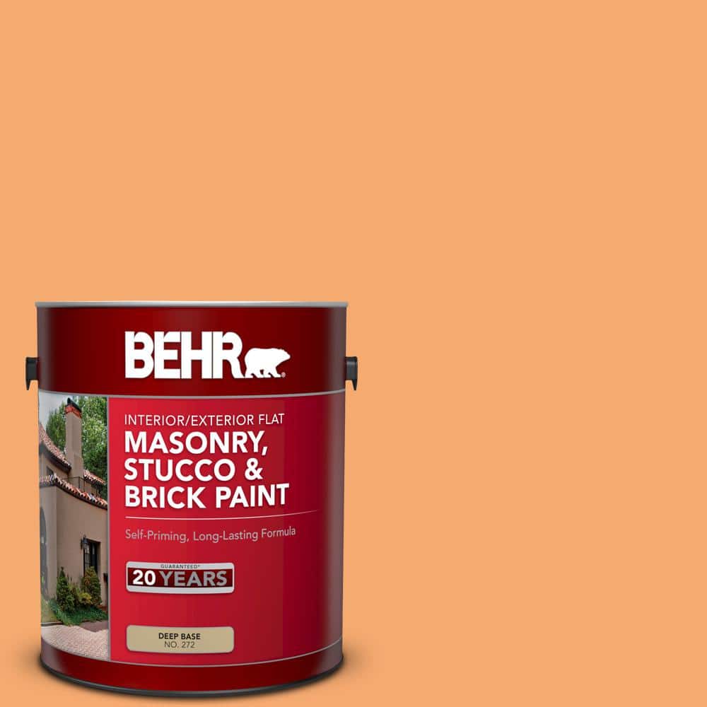 1 gal. #P230-5 Florida Sunrise Flat Interior/Exterior Masonry, Stucco and B