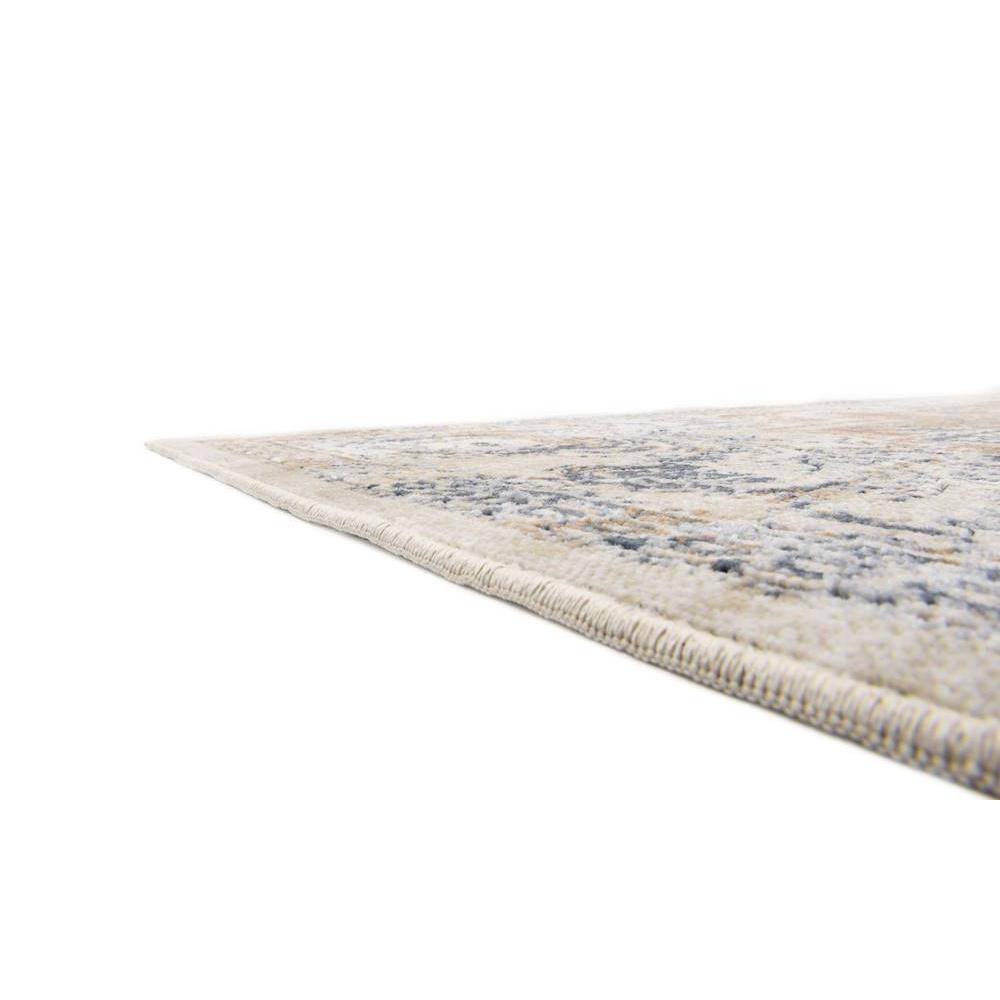 Eliza Blue Cream Rectangular Stain-Resistant Area Rug