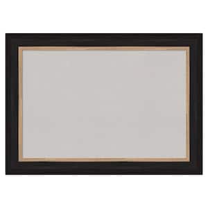 Vogue Black Framed Grey Corkboard 43 in. x 31 in. Bulletin Board Memo Board