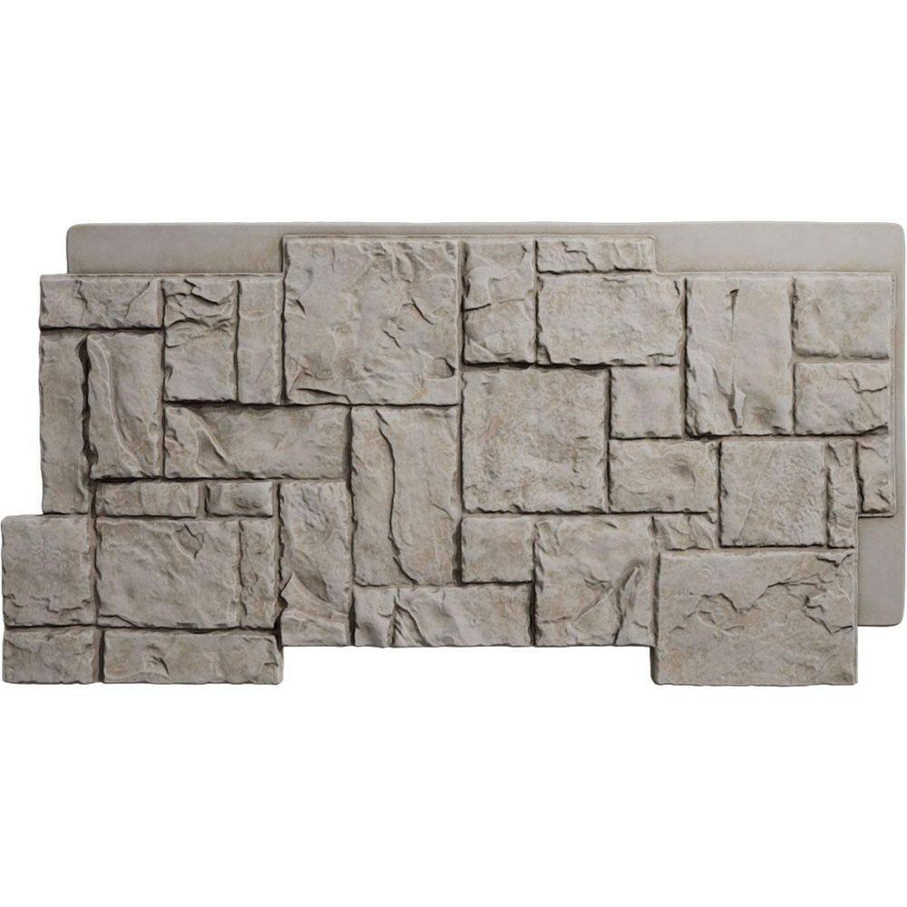"EverStone Castle Rock Faux Stone Panel, 49""W x 24 1/2""H x 1 1/4""D, Desert Sand Color" price history on PriceWatchPro