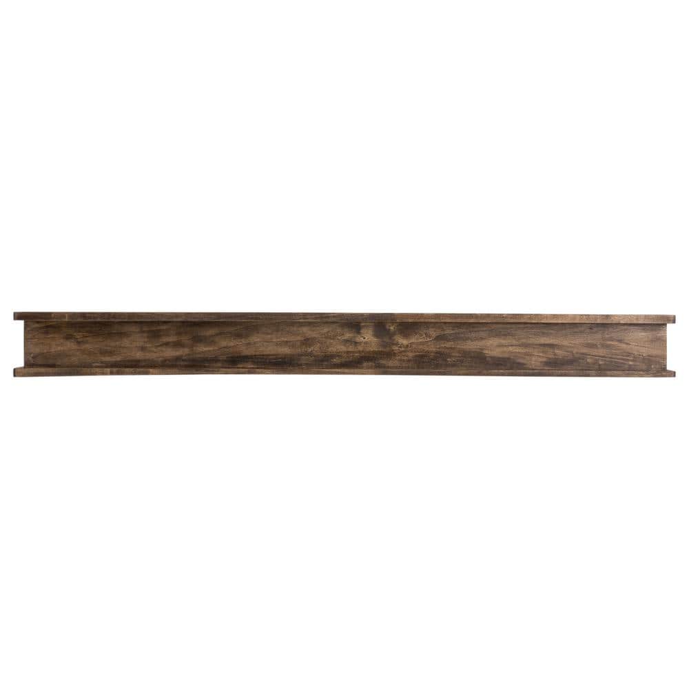 48 in. Dark Chocolate Cottage Mantel Shelf