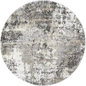 Driftwood Modern Multi-Colored 8 ft. Round Area Rug