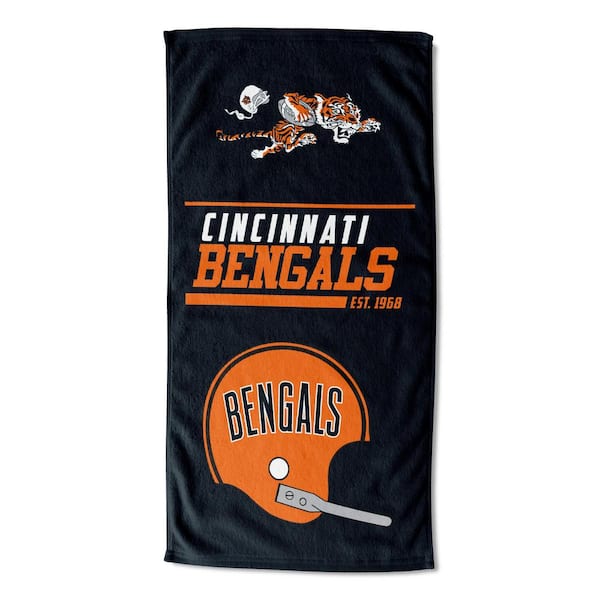THE NORTHWEST GROUP NFL Bengals 40 Yard Dash Legacy Cotton/Polyester Blend Printed Multicolor Beach Towel
