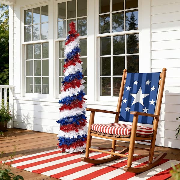 DR.Planzen 5 ft. Pop Up Artificial Christmas Cedar Tree with Star
